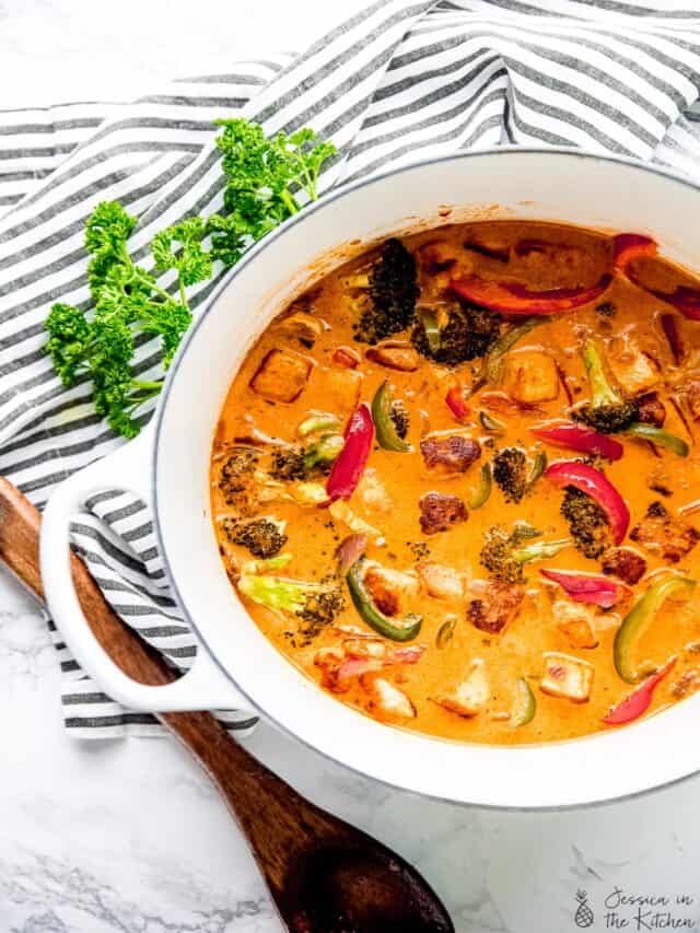 Vegan Thai Red Curry With Tofu - Jessica In The Kitchen