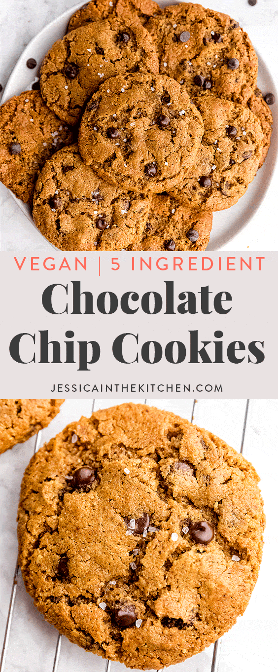 The BEST Vegan Chocolate Chip Cookies Recipe | Jessica in the Kitchen