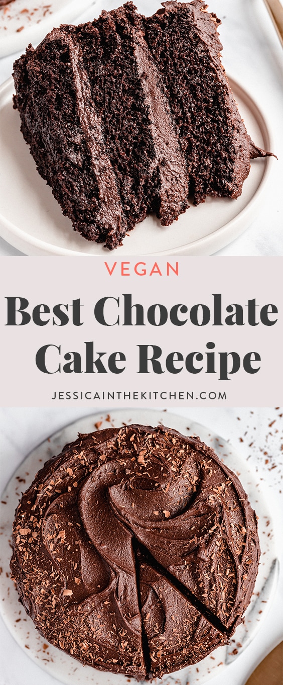 Easy Vegan Chocolate Cake | Jessica in the Kitchen