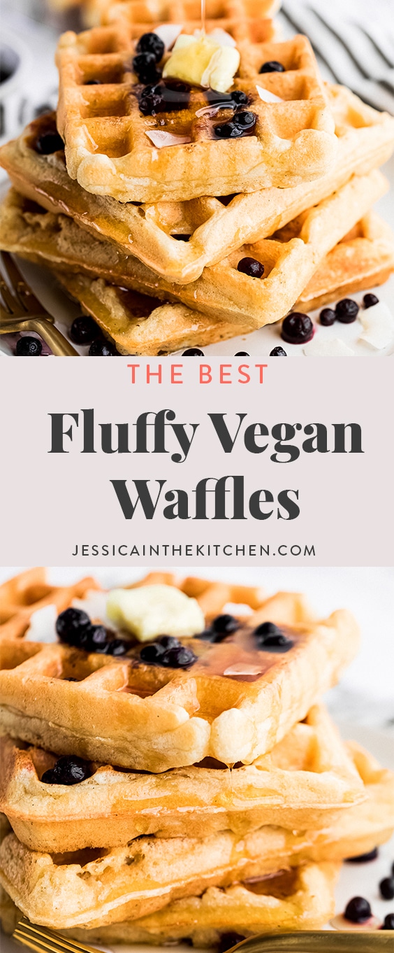 Fluffy Vegan Waffles | Jessica in the Kitchen