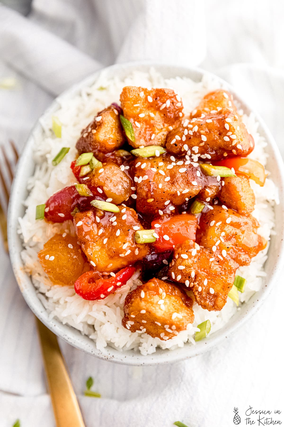 Sweet and Sour Tofu Recipe (Vegan) Jessica in the Kitchen