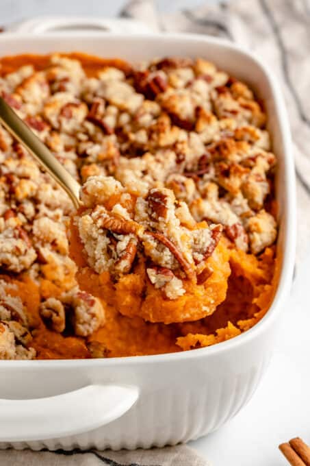 Vegan Sweet Potato Casserole with Maple Pecan Topping - Jessica in the ...