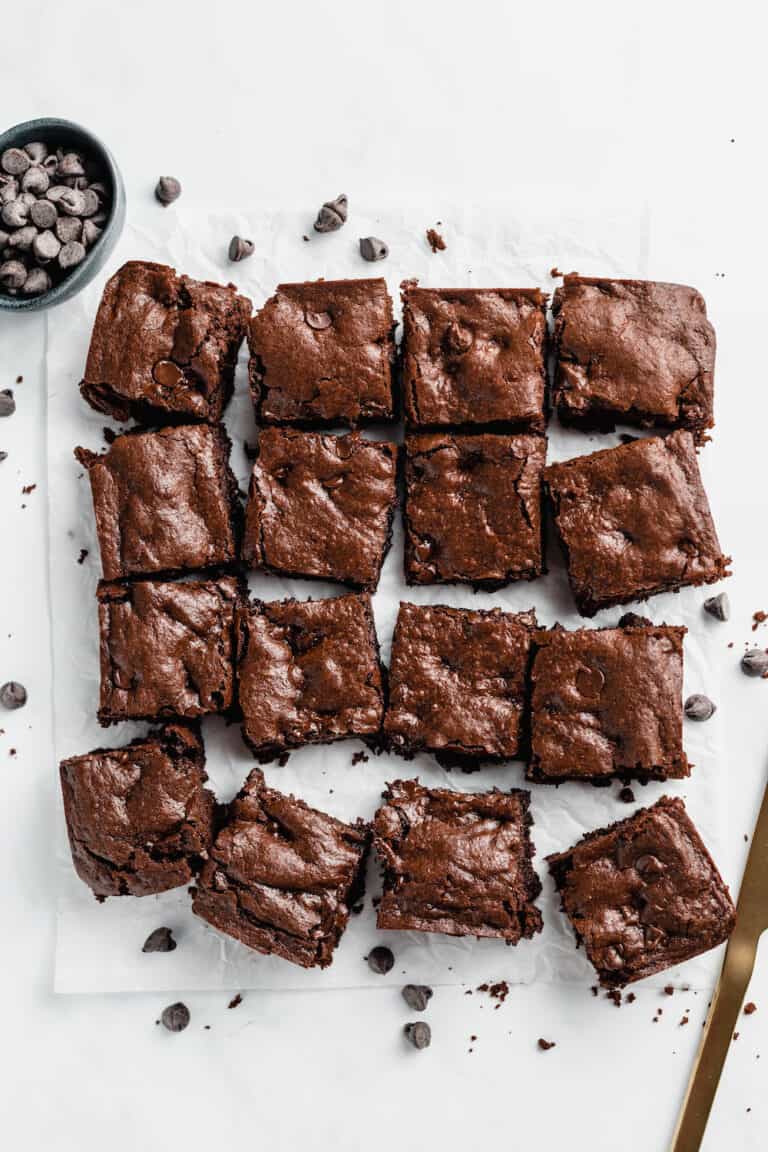 Fudgy Vegan Brownies Easy Chocolate Chip Brownie Recipe