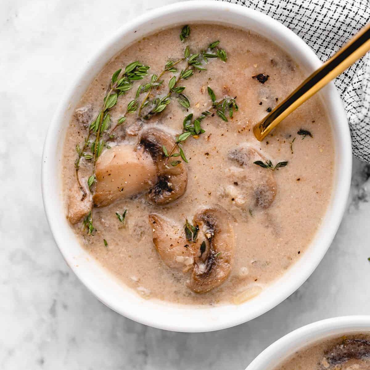 Creamy Mushroom Soup | Jessica in the Kitchen