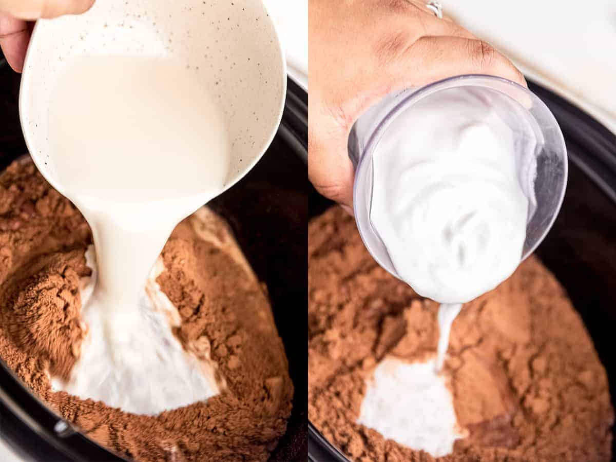 step by step of making hot chocolate