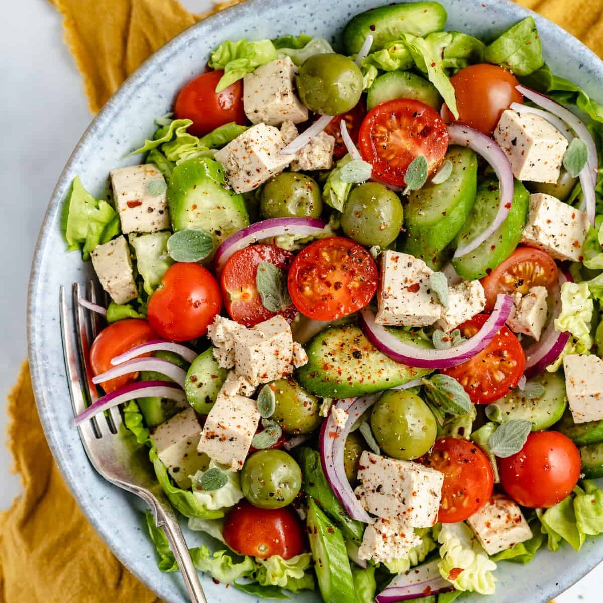 Vegan Feta Cheese (Tofu Feta Cheese) Jessica in the Kitchen