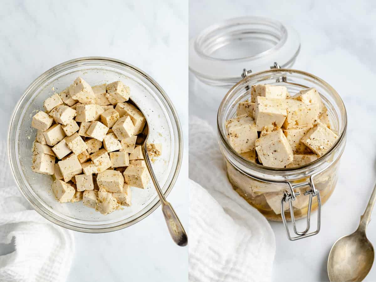 Vegan Feta Cheese (Tofu Feta Cheese) Jessica in the Kitchen