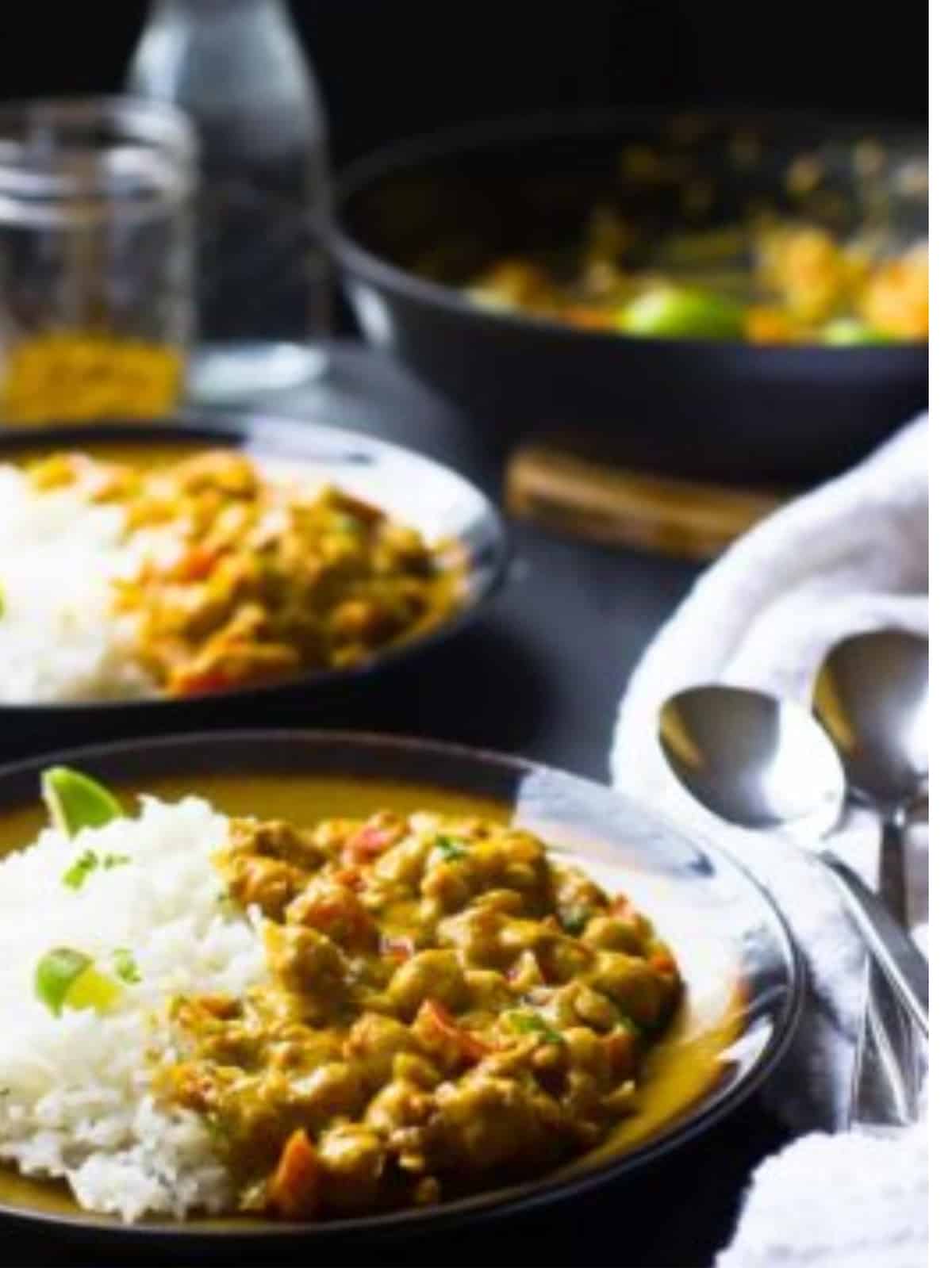 Coconut Chickpea Curry (Vegan & Gluten Free) - Jessica in the Kitchen