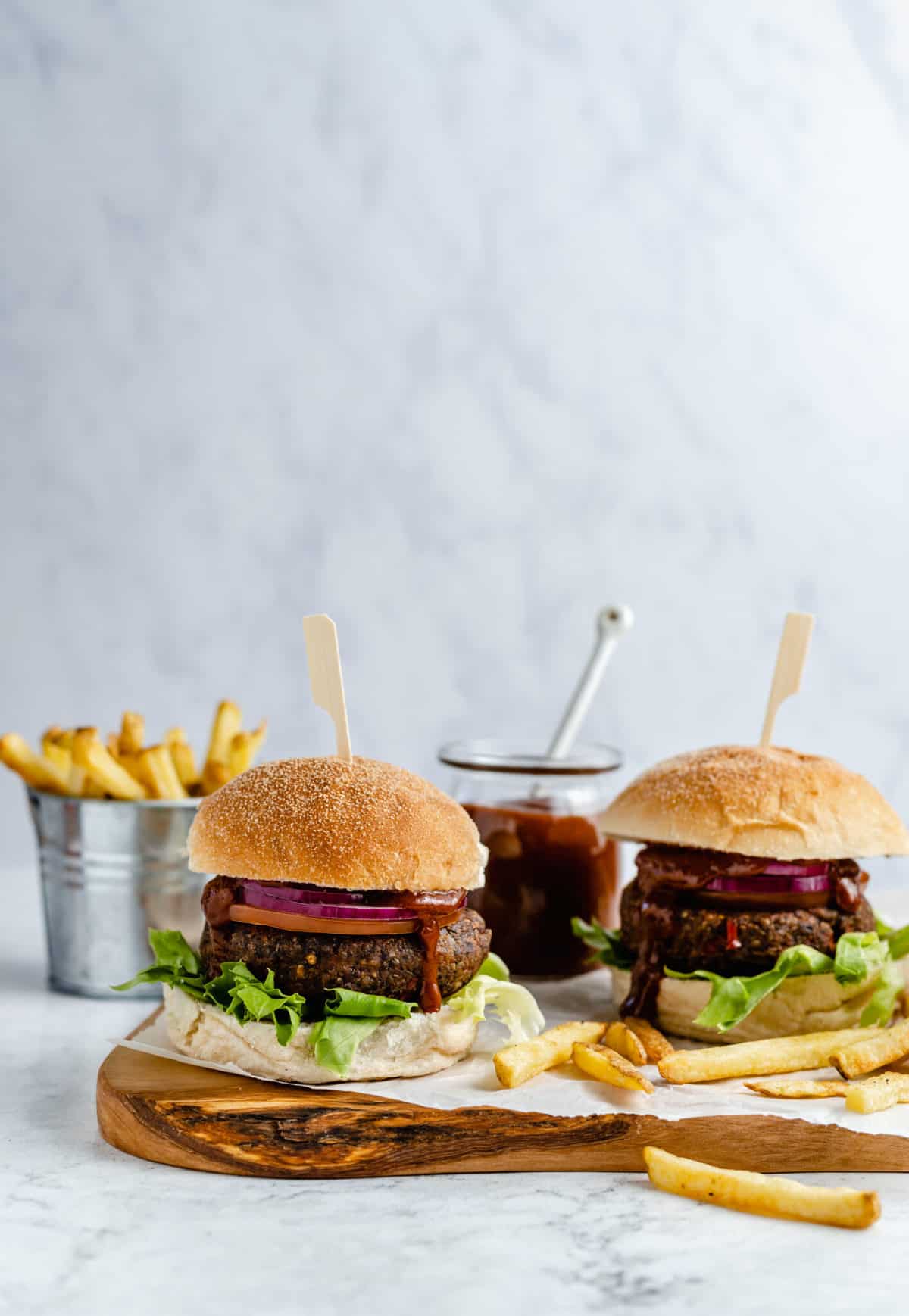 Black Bean Burger With Homemade BBQ | Jessica in the Kitchen