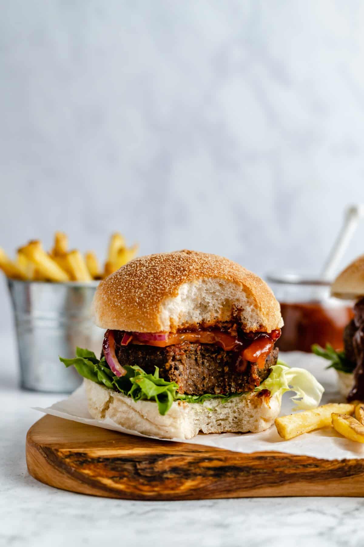 Black Bean Burger With Homemade BBQ | Jessica in the Kitchen