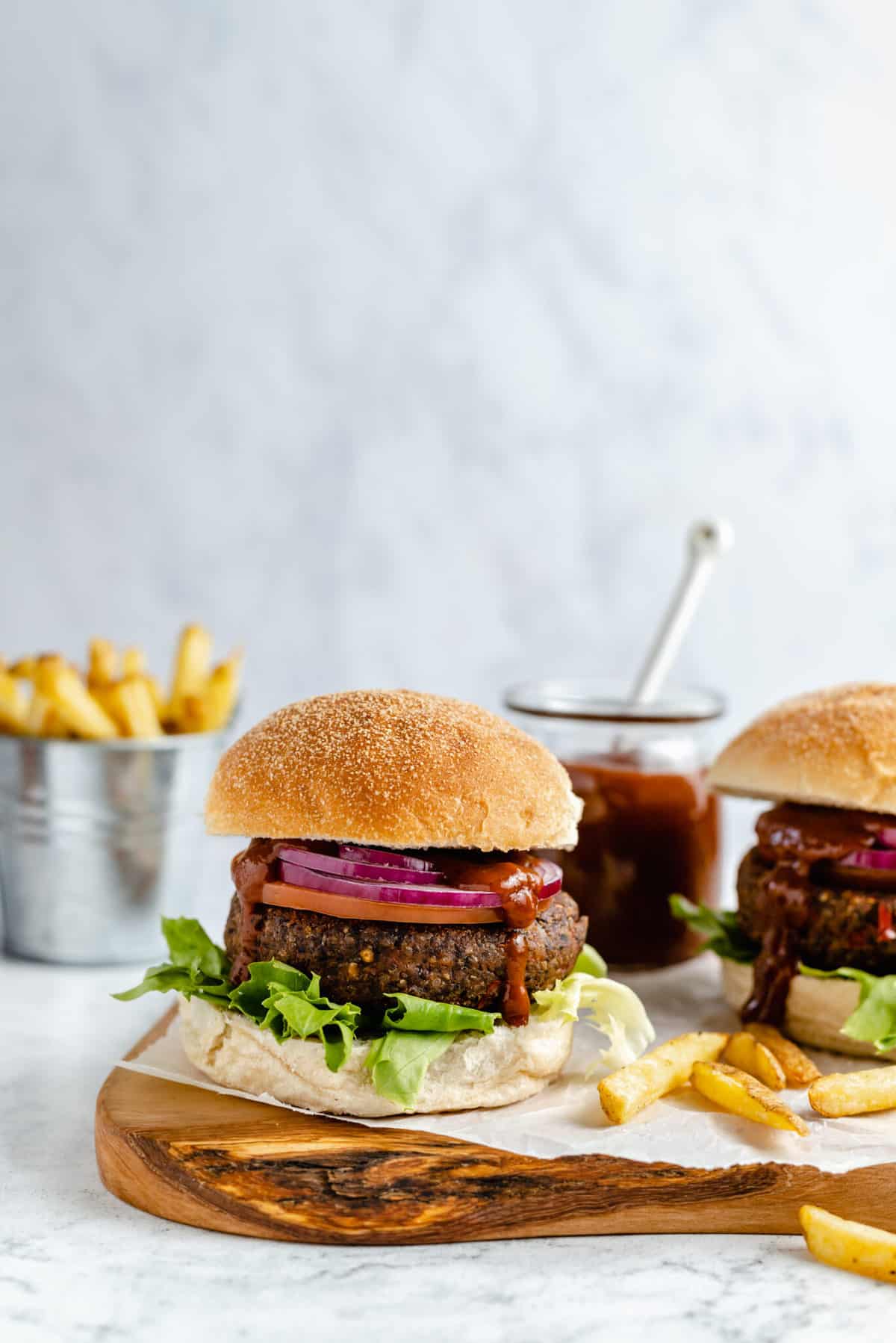 Black Bean Burger With Homemade BBQ | Jessica in the Kitchen