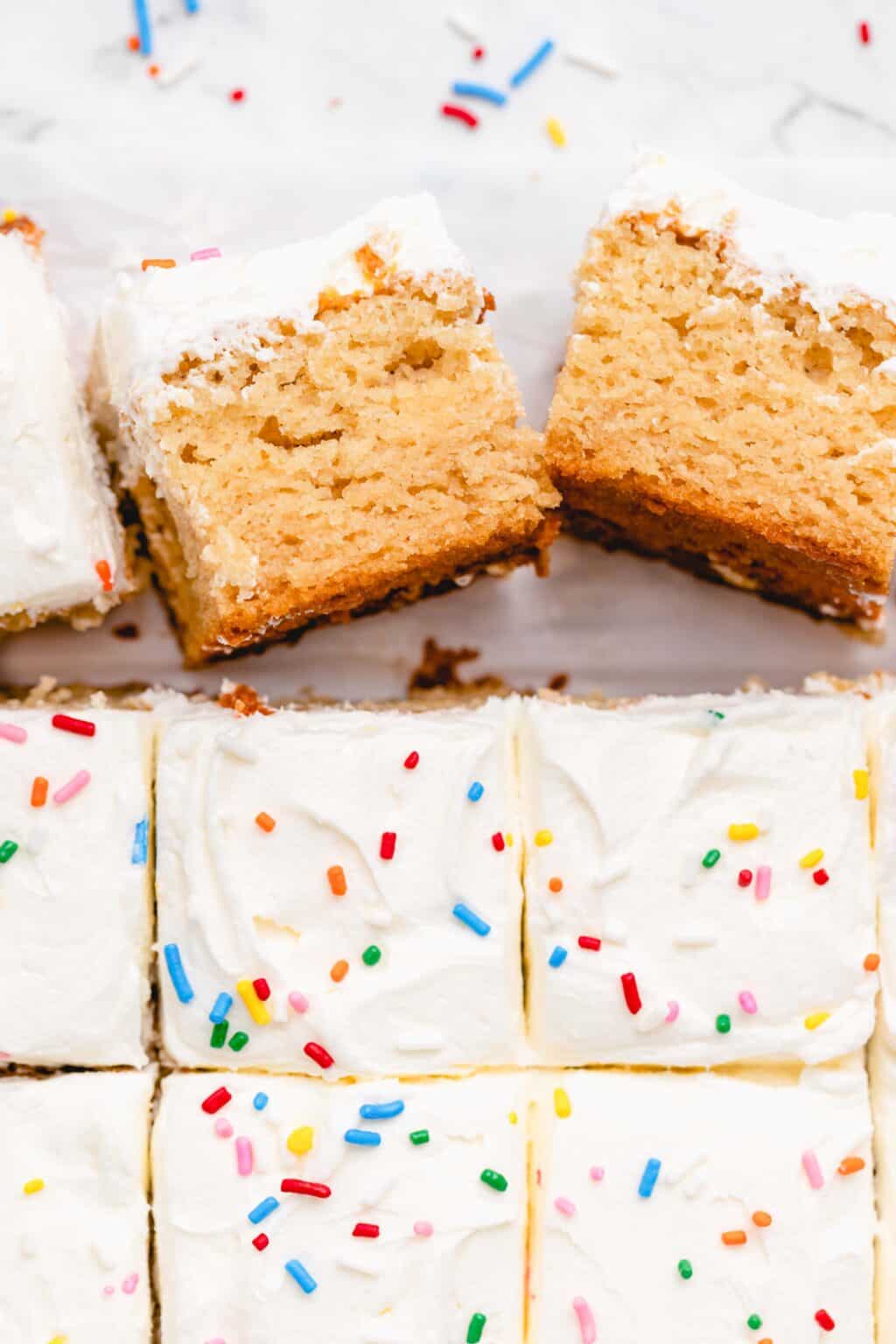 Vanilla Sheet Cake Recipe | Jessica in the Kitchen