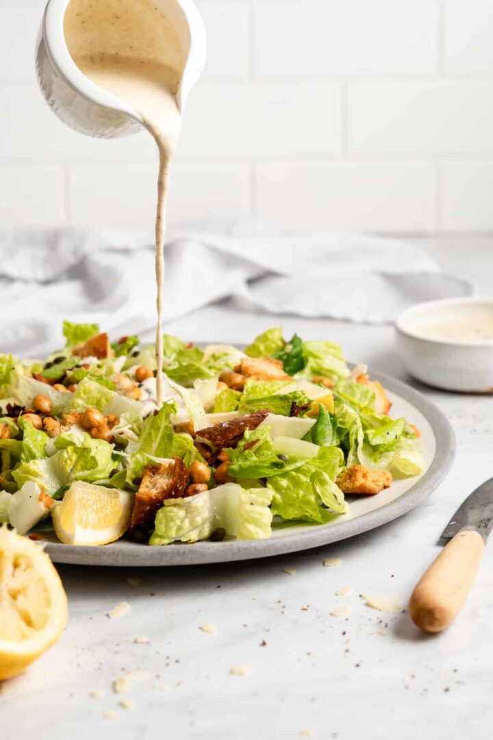 Creamy Vegan Caesar Salad Jessica in the Kitchen