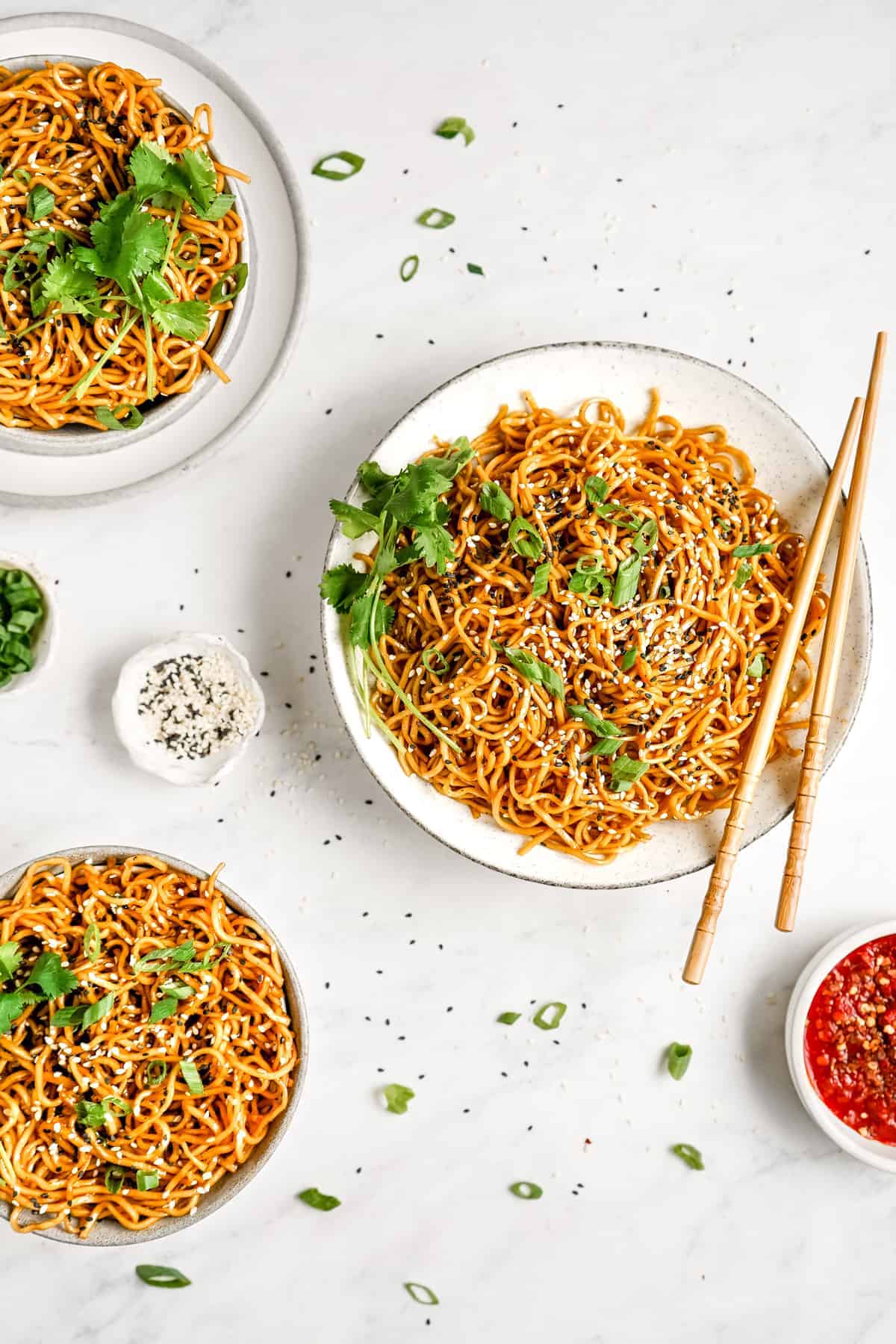 Quick 15 Minute Vegan Sesame Noodles | Jessica in the Kitchen