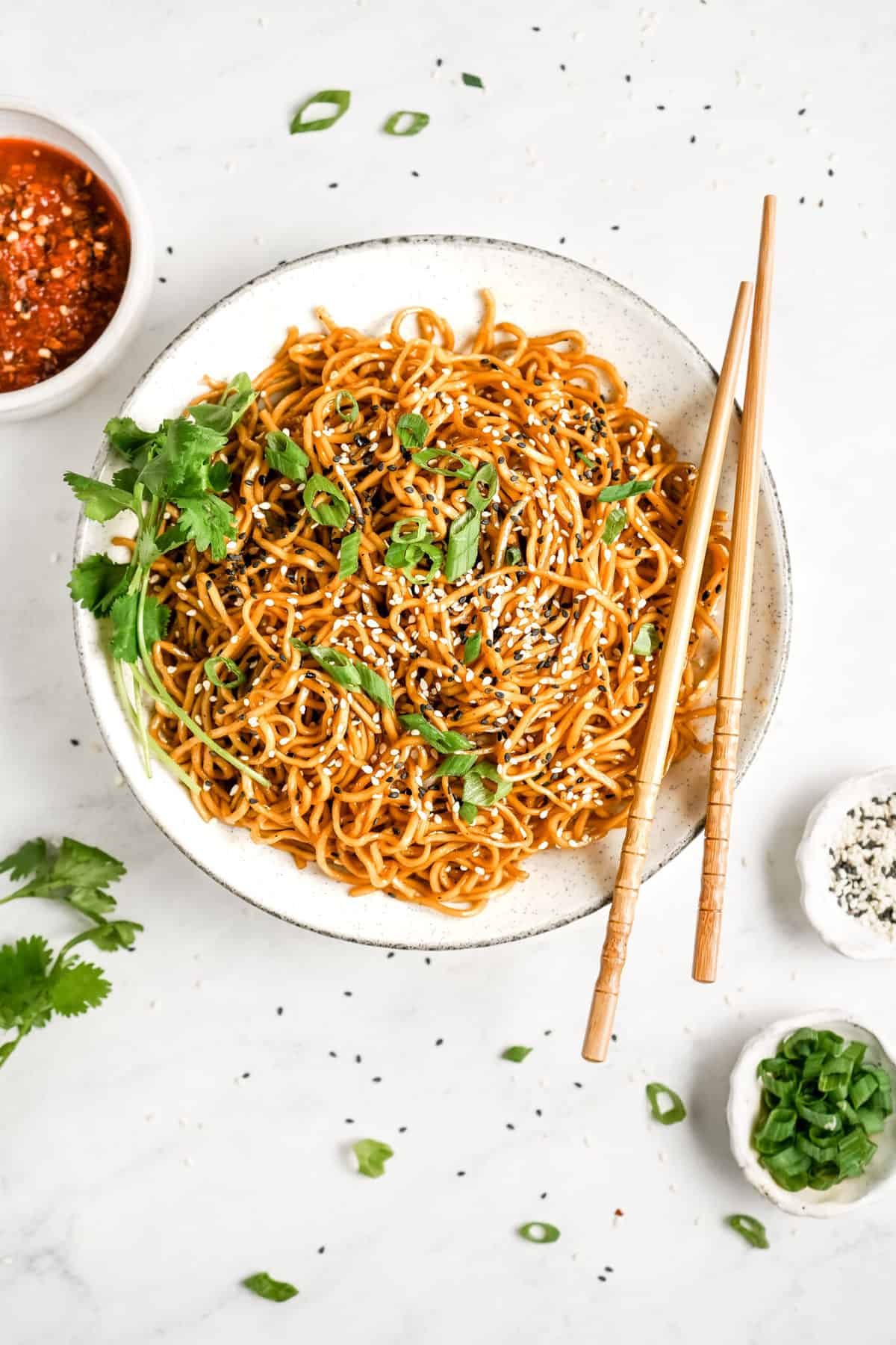 Quick 15 Minute Vegan Sesame Noodles | Jessica in the Kitchen