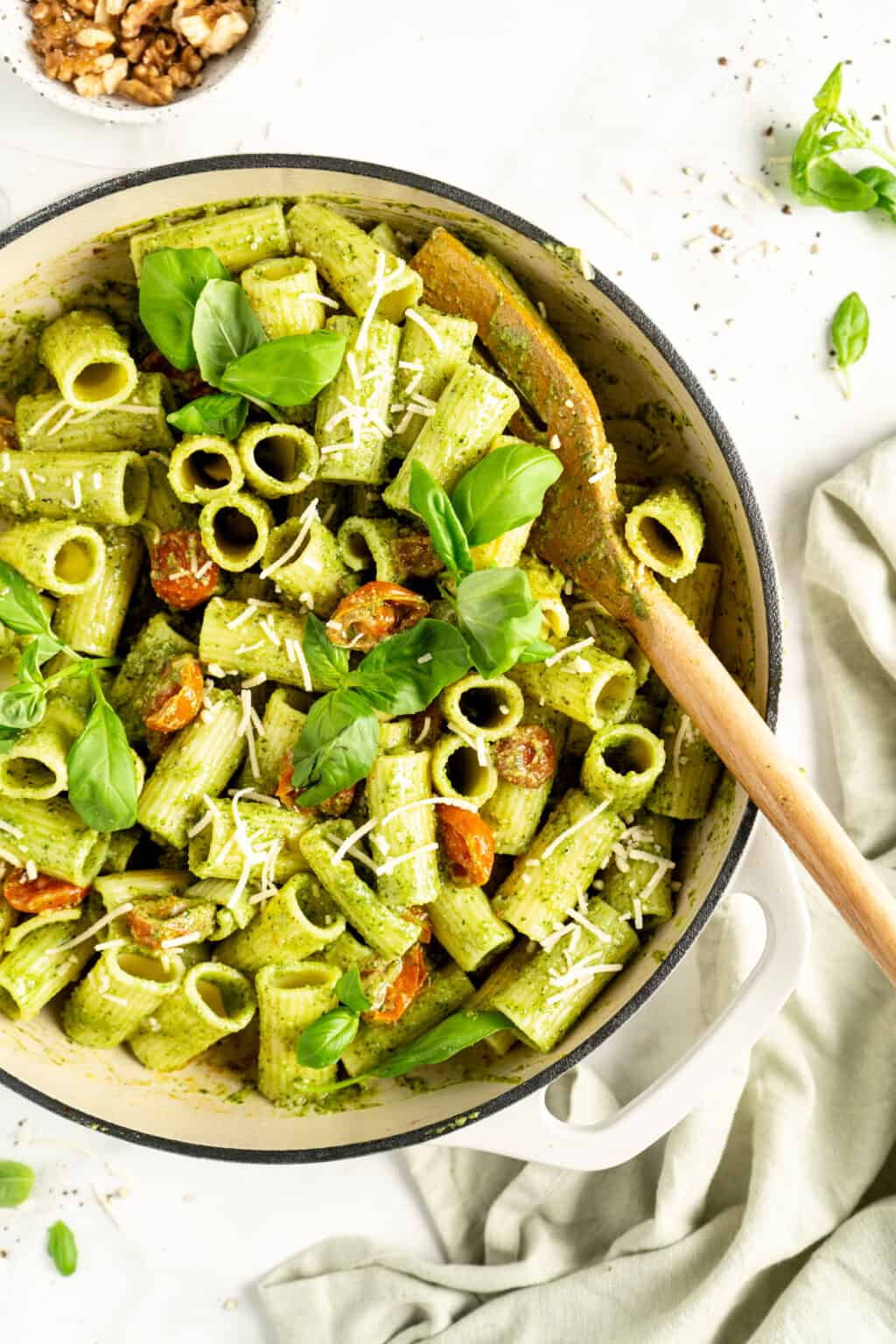 20Minute Vegan Pesto Pasta Recipe Jessica in the Kitchen