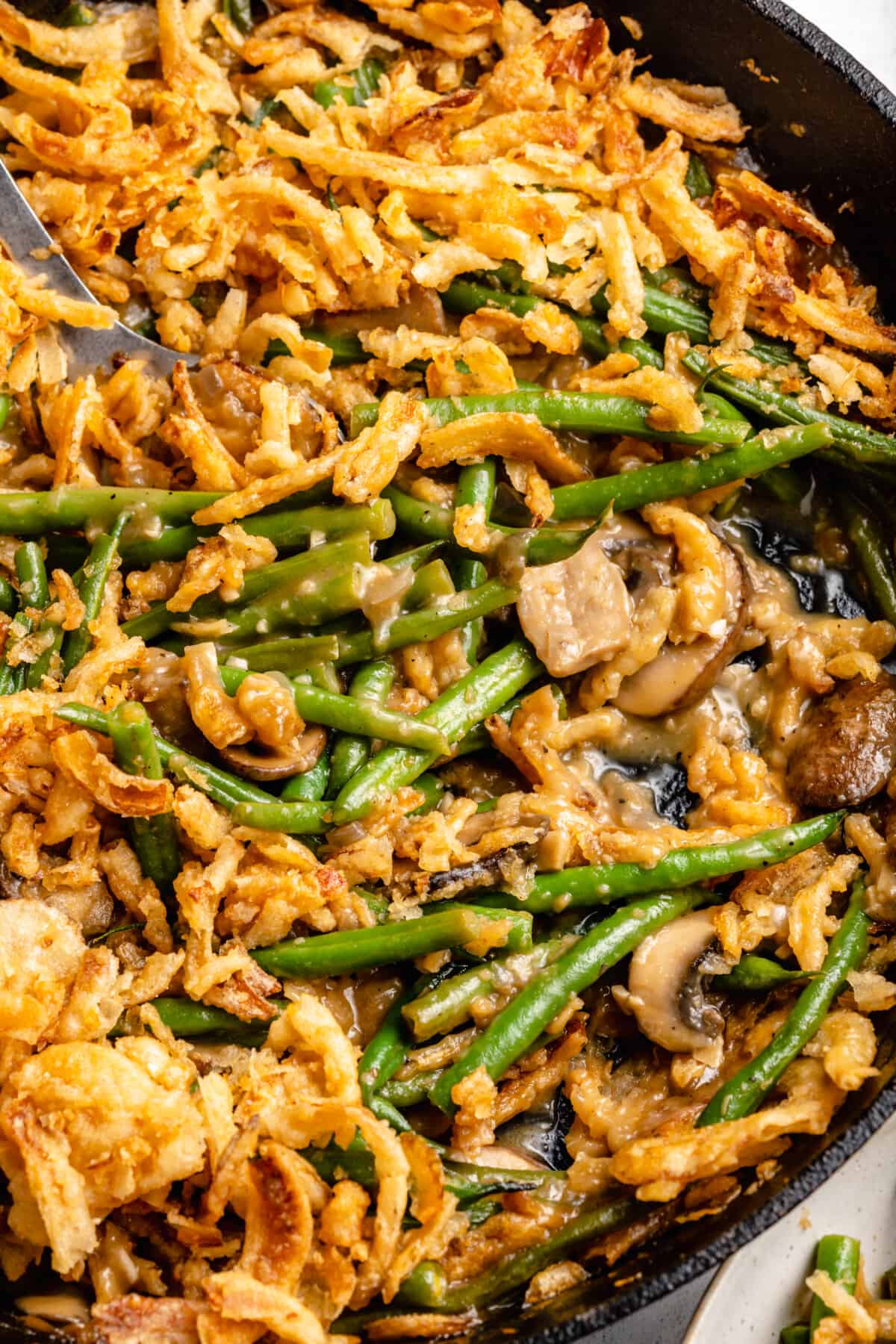 Vegan Green Bean Casserole from Scratch Jessica in the Kitchen