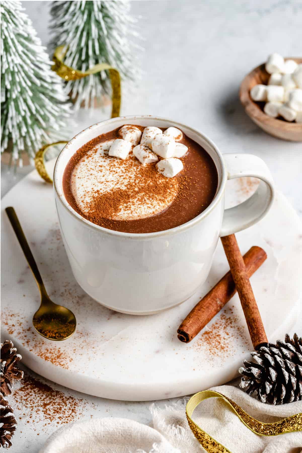 Super Creamy Hot Chocolate with Coconut Milk - The Fit Peach