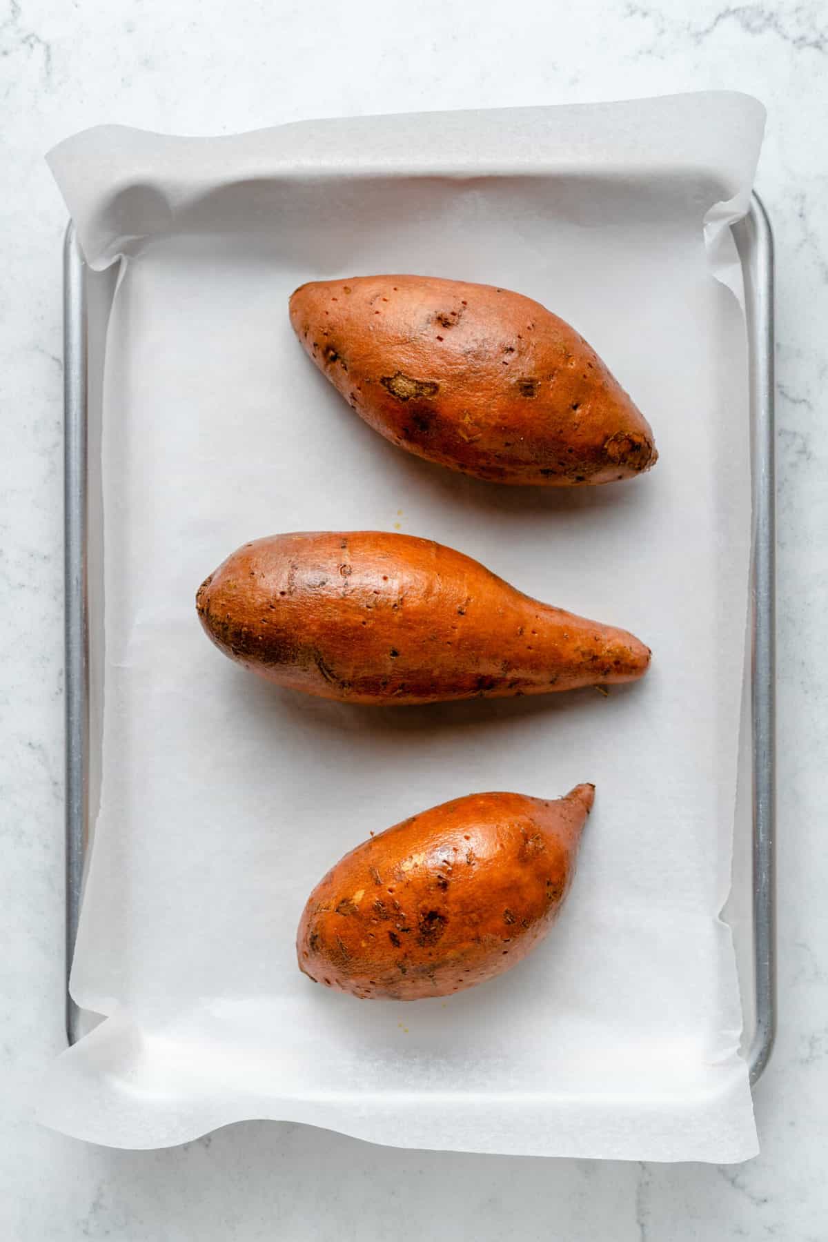 sweet potatoes before baking