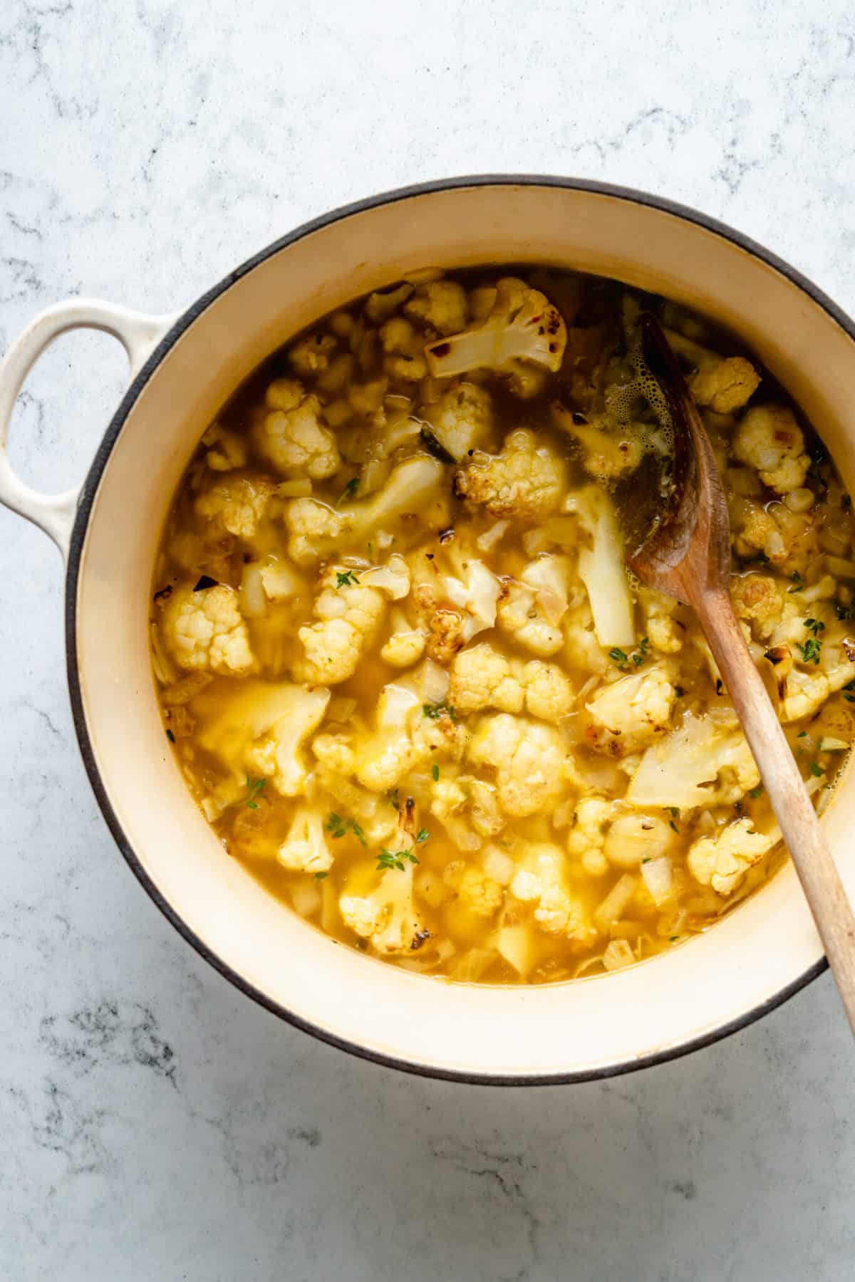 Vegan Roasted Cauliflower Soup Jessica in the Kitchen