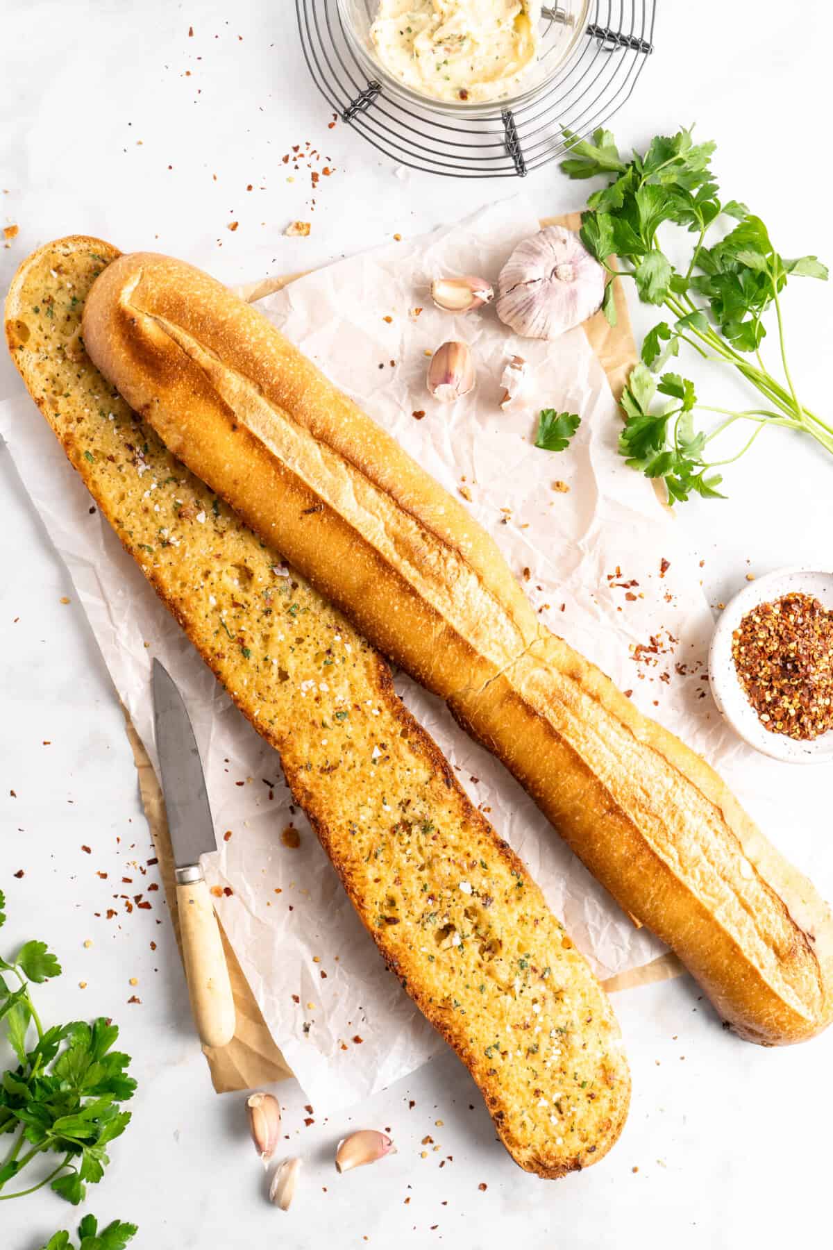 Easy Vegan Roasted Garlic Bread Jessica in the Kitchen