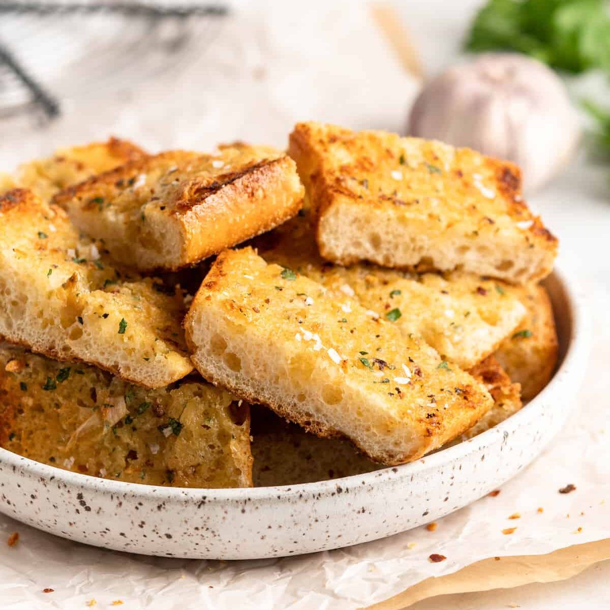 Easy Vegan Roasted Garlic Bread Jessica In The Kitchen