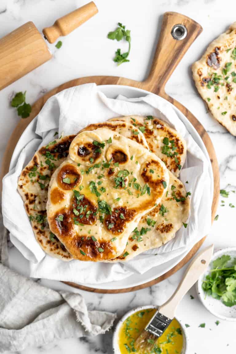 Homemade Garlic Naan | Jessica in the Kitchen