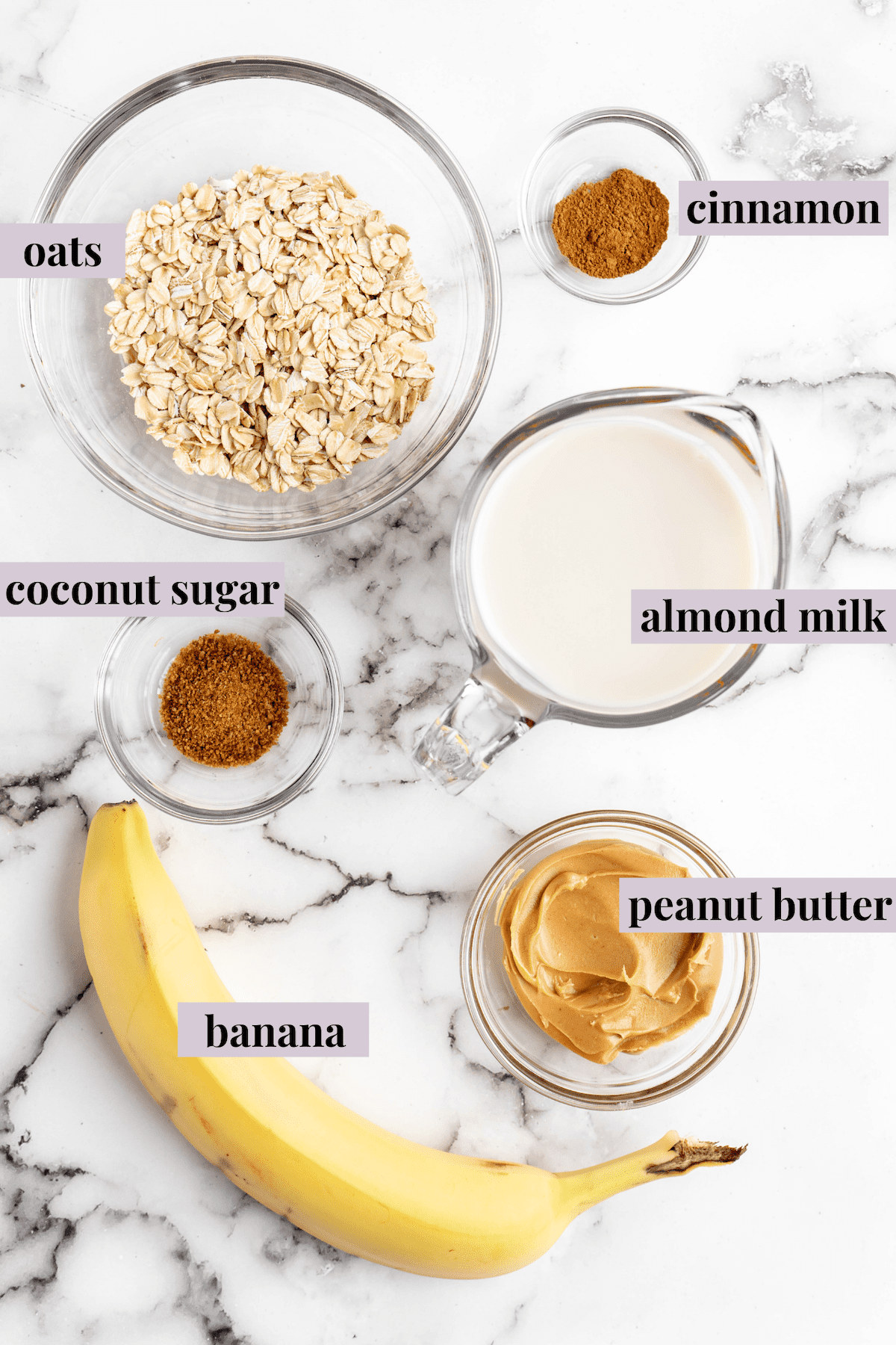 Peanut Butter Overnight Oats (5 Ingredients!)