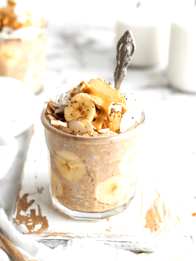 Peanut Butter Banana Overnight Oats - Jessica in the Kitchen