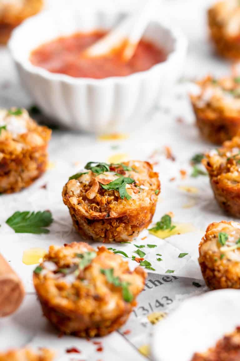 Cheesy Quinoa Pizza Bites Jessica in the Kitchen