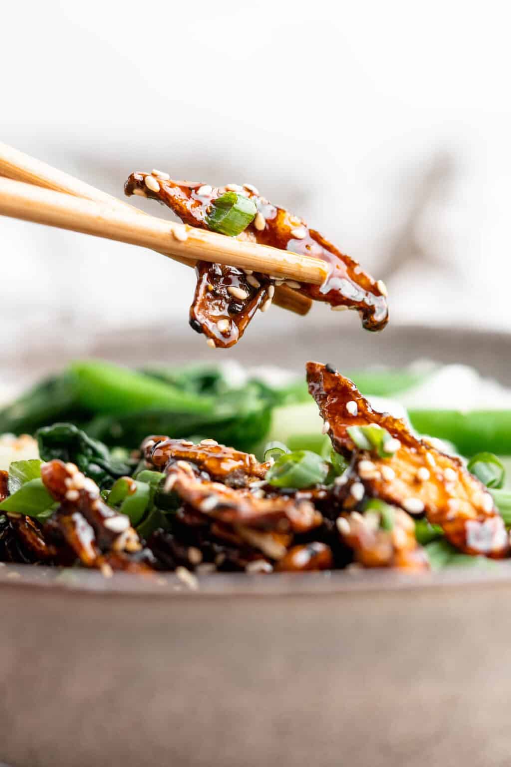Sticky Sesame Shiitake Mushrooms Jessica in the Kitchen
