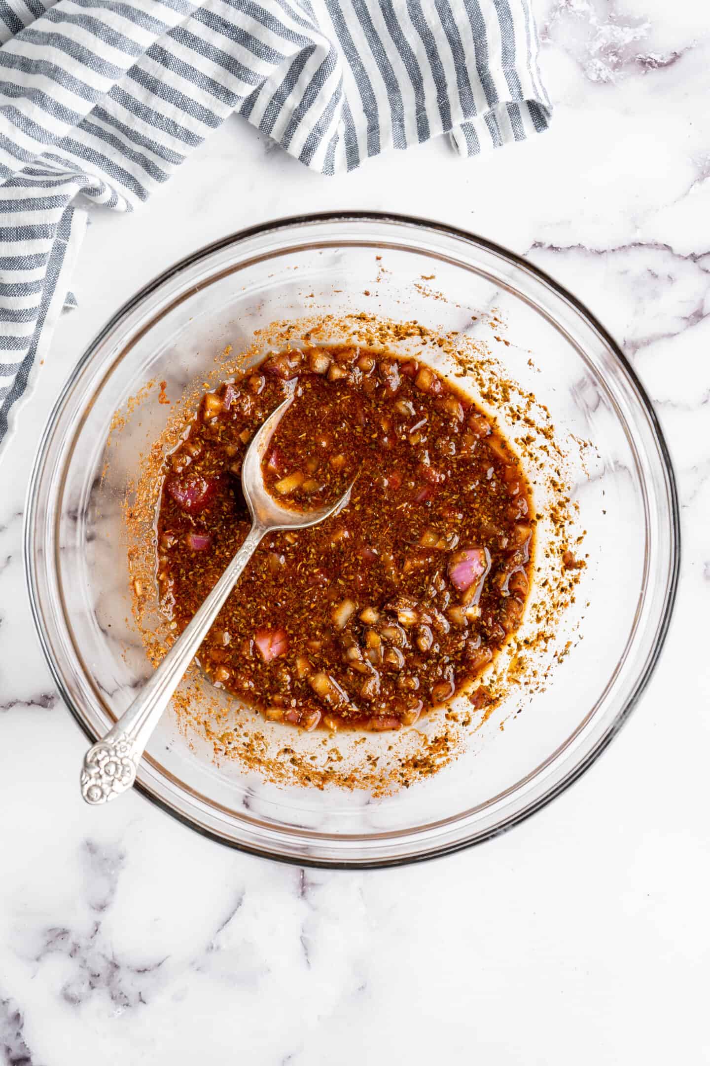 Tempeh marinade in bowl