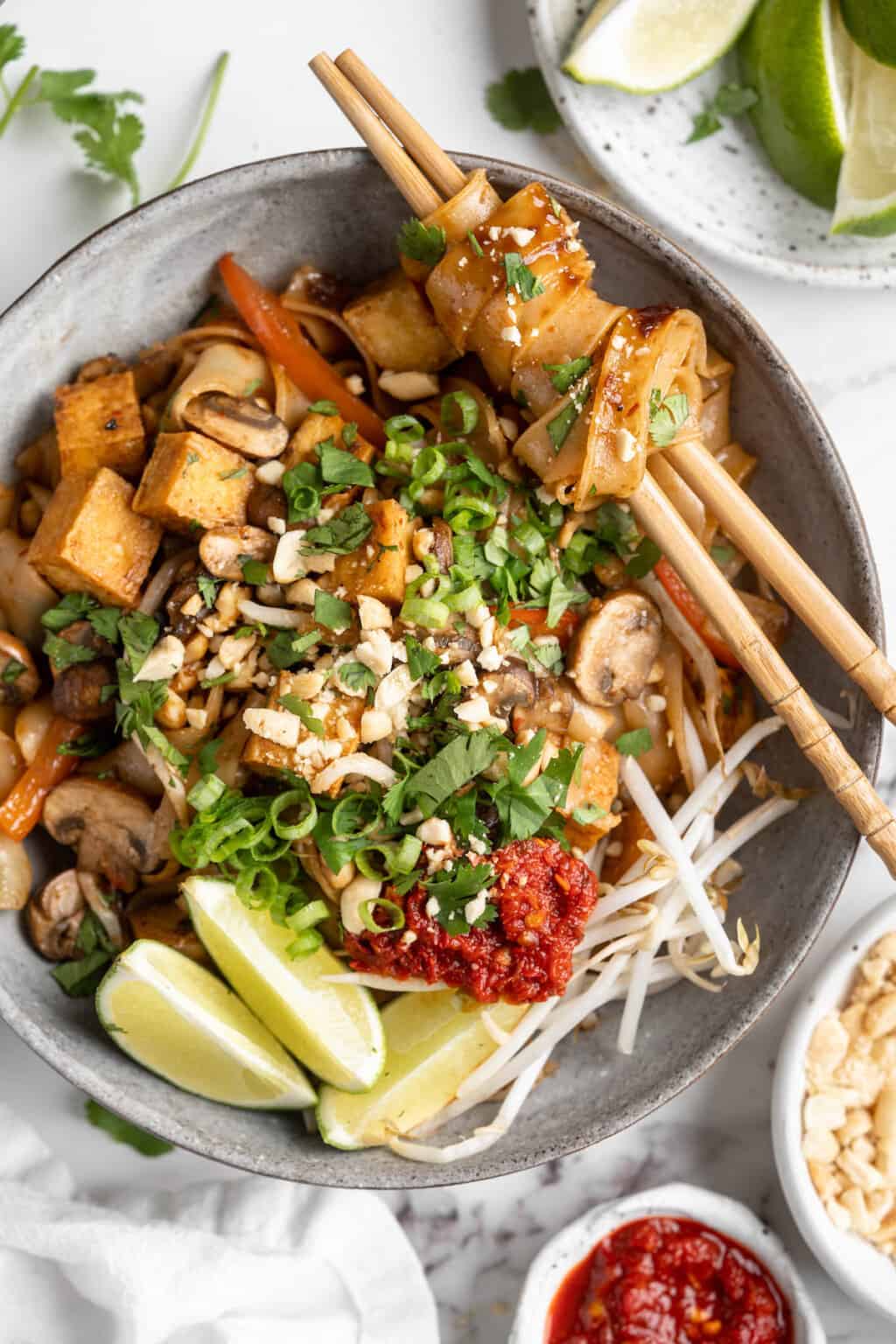 Easy Vegan Pad Thai Jessica In The Kitchen
