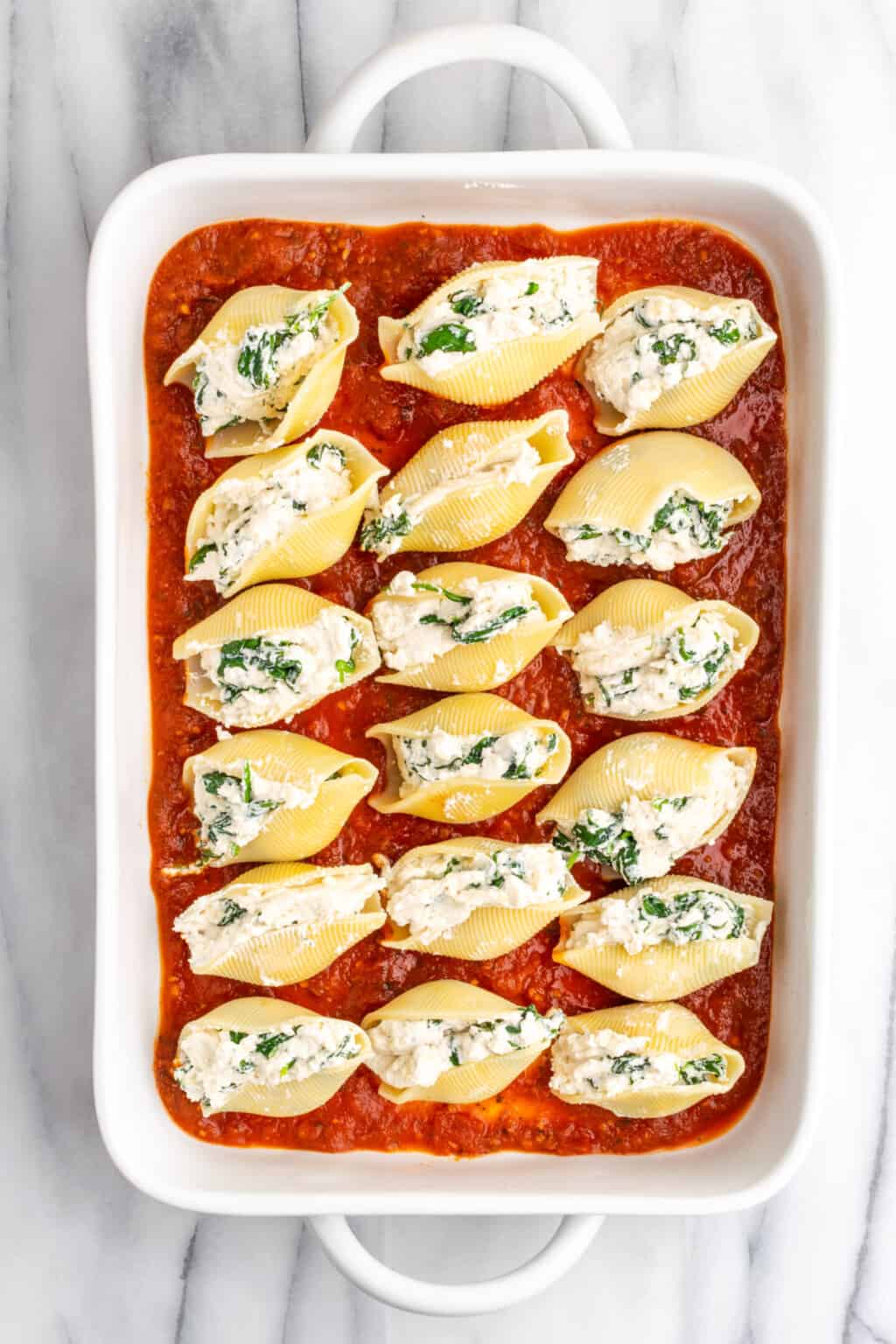 Vegan Stuffed Shells - Jessica in the Kitchen