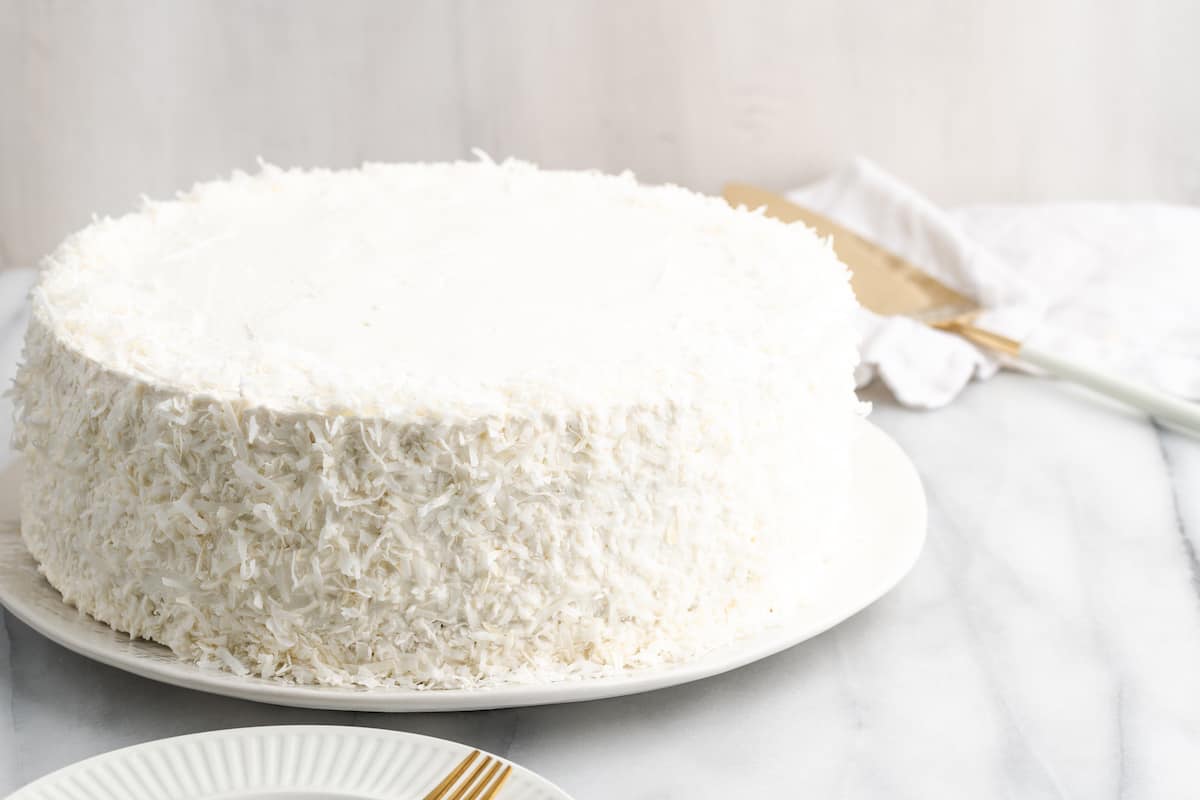 full vegan coconut cake