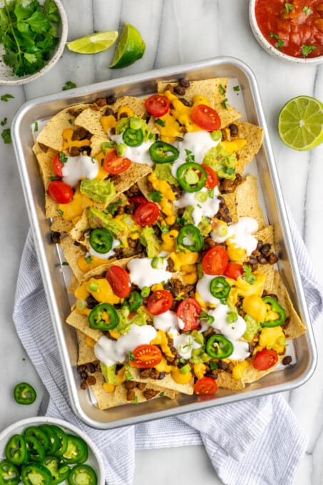 Vegan Loaded Nachos Recipe | Jessica in the Kitchen