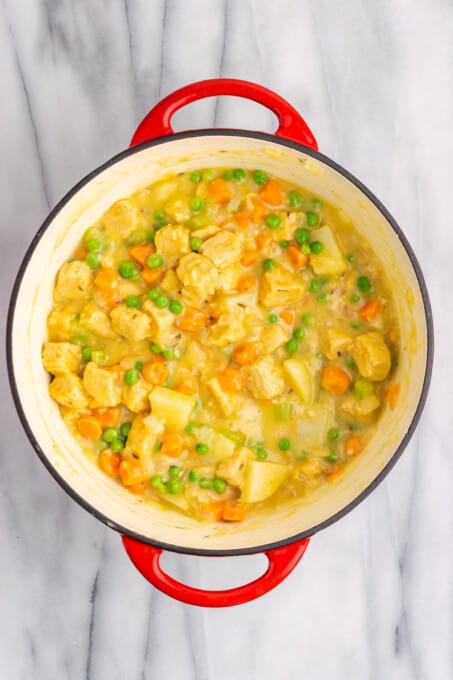 Vegan Chicken Pot Pie Casserole Recipe | Jessica in the Kitchen