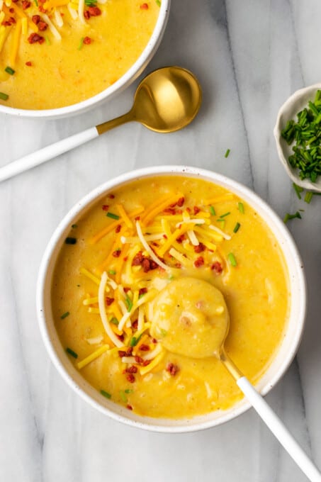 Vegan Instant Pot Potato Soup Recipe | Jessica in the Kitchen