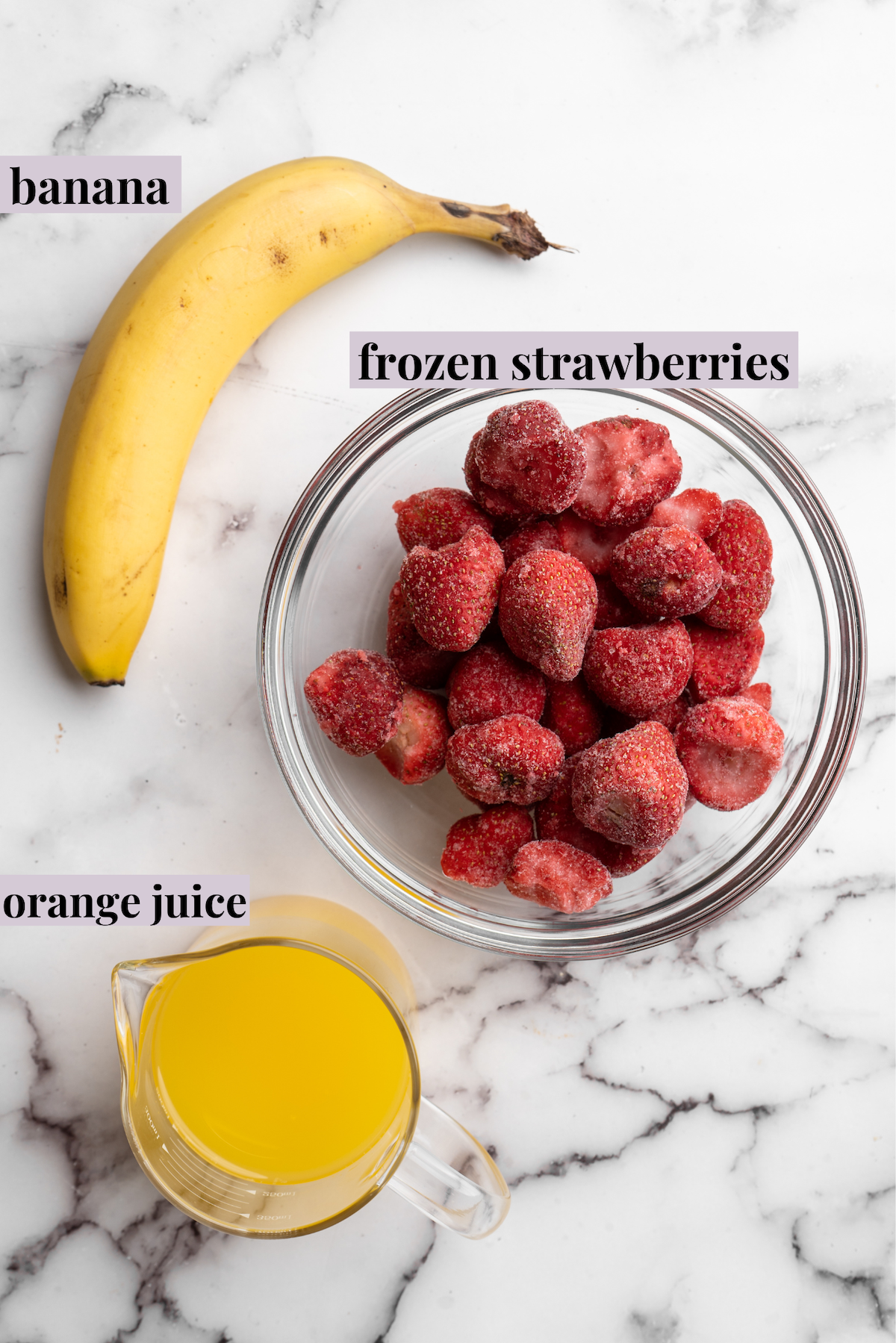 Quick 3-Ingredient Strawberry Banana Smoothie