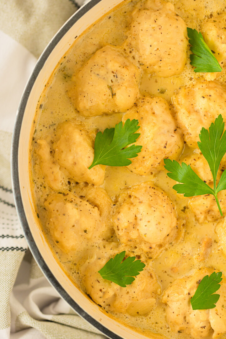 Easy Vegan Chicken and Dumplings Jessica in the Kitchen