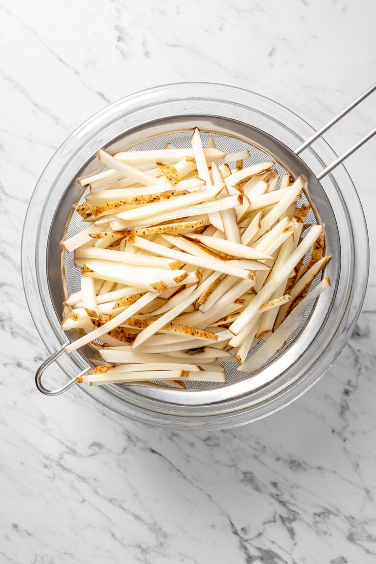 Easy Air Fryer Shoestring Fries Jessica in the Kitchen