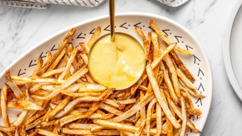 Air Fryer Frozen Shoestring Fries - Keeping the Peas