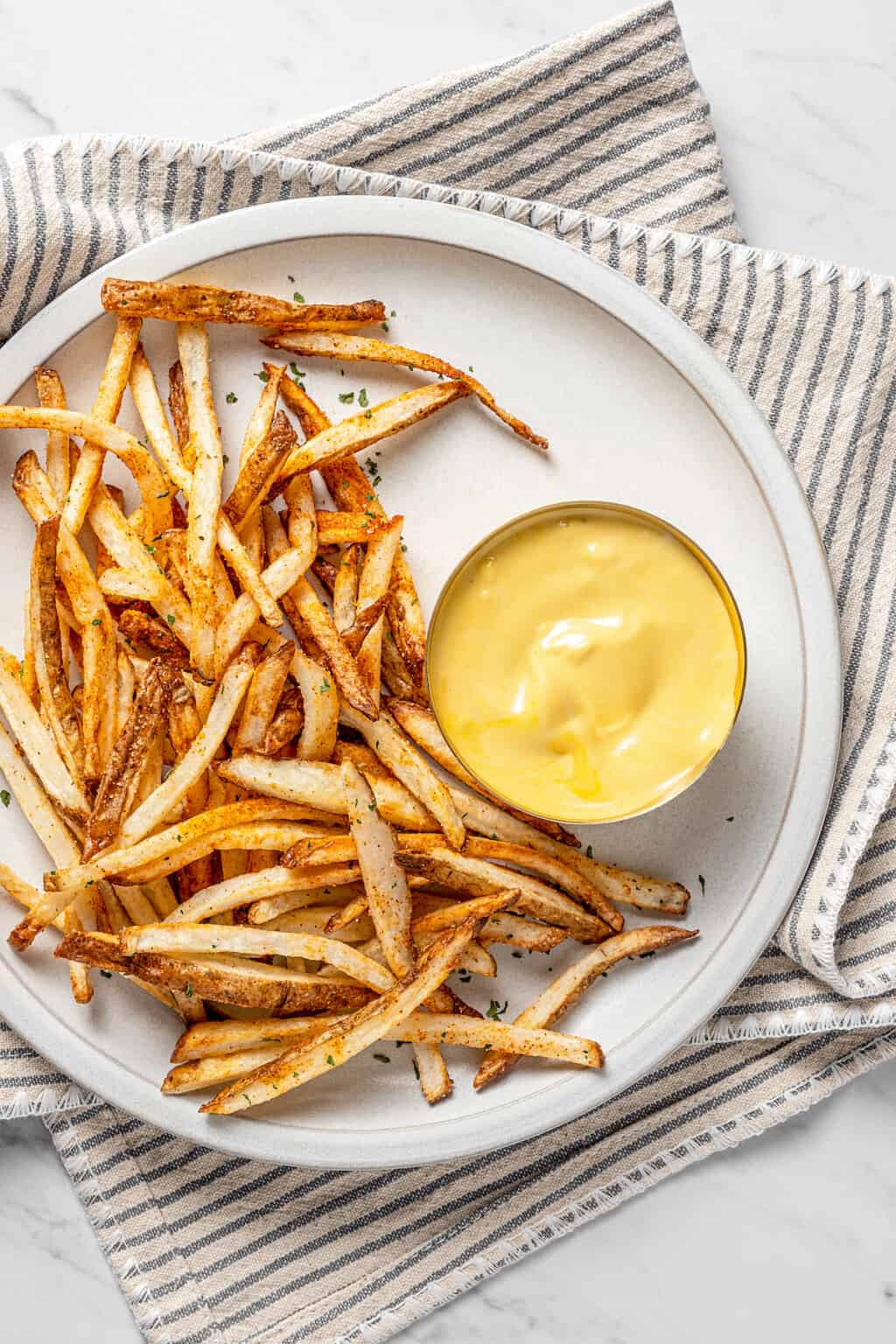 Easy Air Fryer Shoestring Fries Jessica in the Kitchen