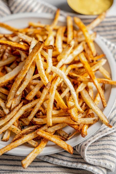 Easy Air Fryer Shoestring Fries | Jessica in the Kitchen