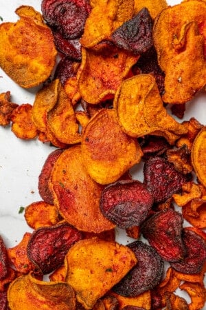 Crispy Air Fryer Veggie Chips | Jessica in the Kitchen