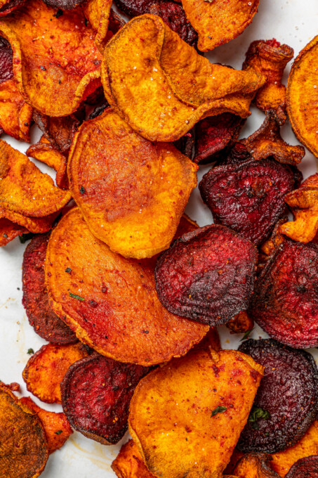 Crispy Air Fryer Veggie Chips | Jessica in the Kitchen