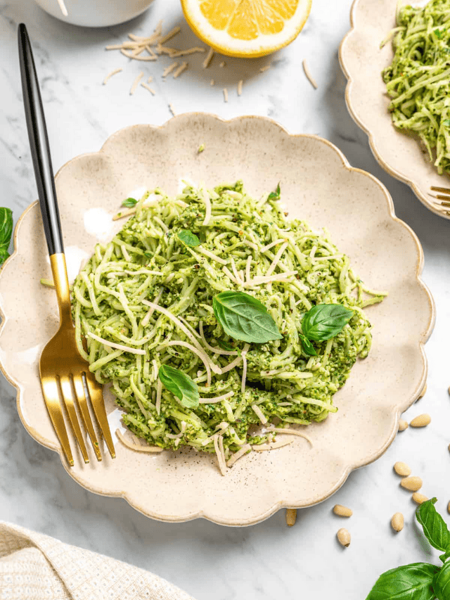 Hearts of Palm Pasta With Pesto Jessica in the Kitchen