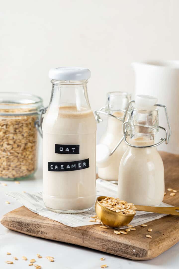 Homemade Oat Milk Creamer Jessica in the Kitchen