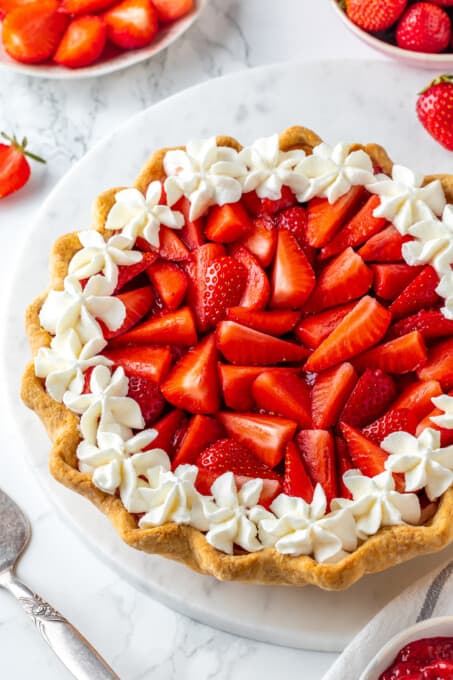 No-Bake Strawberry Cream Pie | Jessica in the Kitchen