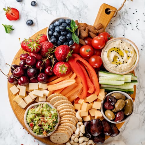 Vegetarian store charcuterie board